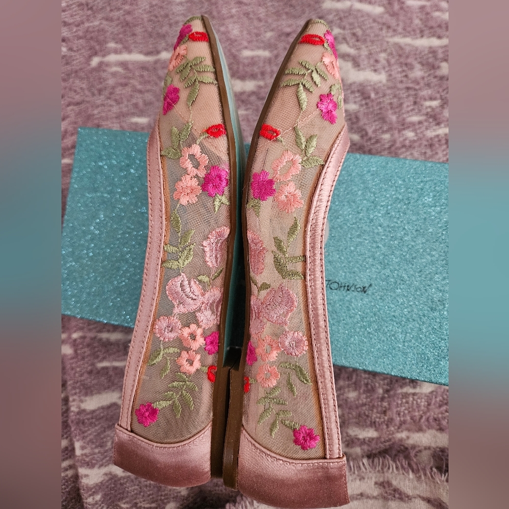 Betsey Johnson Floral Flats